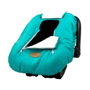 CozyBaby Original Infant Car Seat Cover w/Dual Zippers & Elastic Edge, Teal